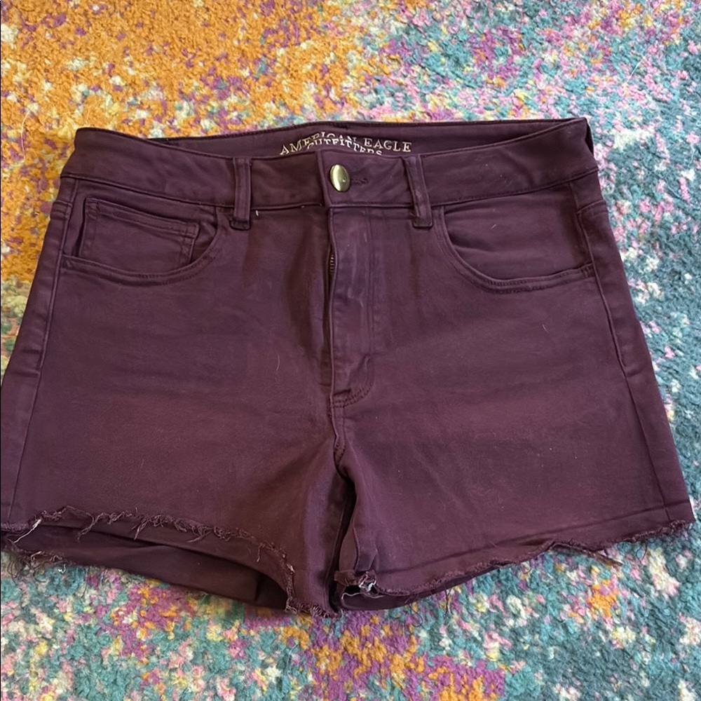 American Eagle Outfitters Women's Maroon Shorts